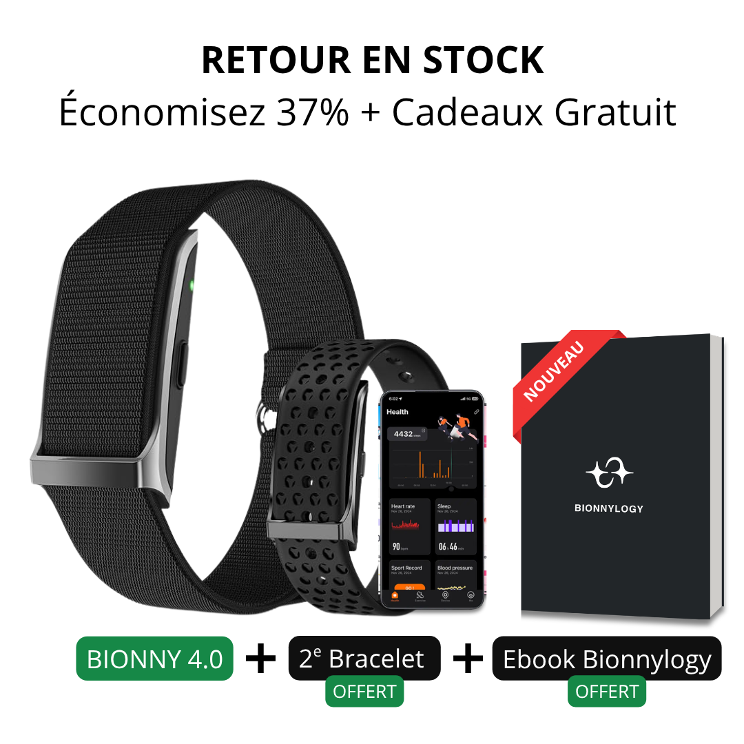Bionny 4.0 - Le bracelet biométrique de santé qui comprend votre corps mieux que vous.
