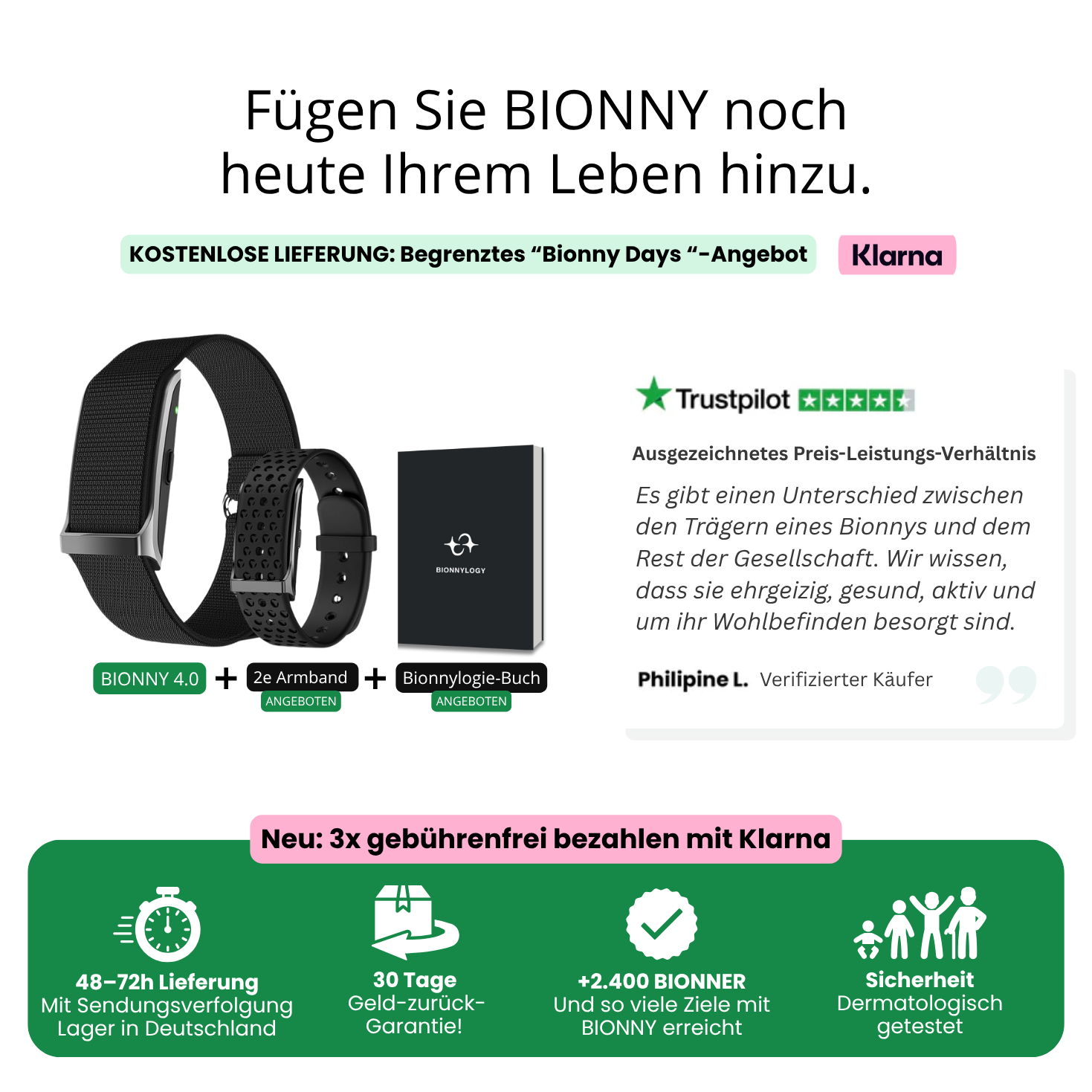 Bionny 4.0 - Le bracelet biométrique de santé qui comprend votre corps mieux que vous.