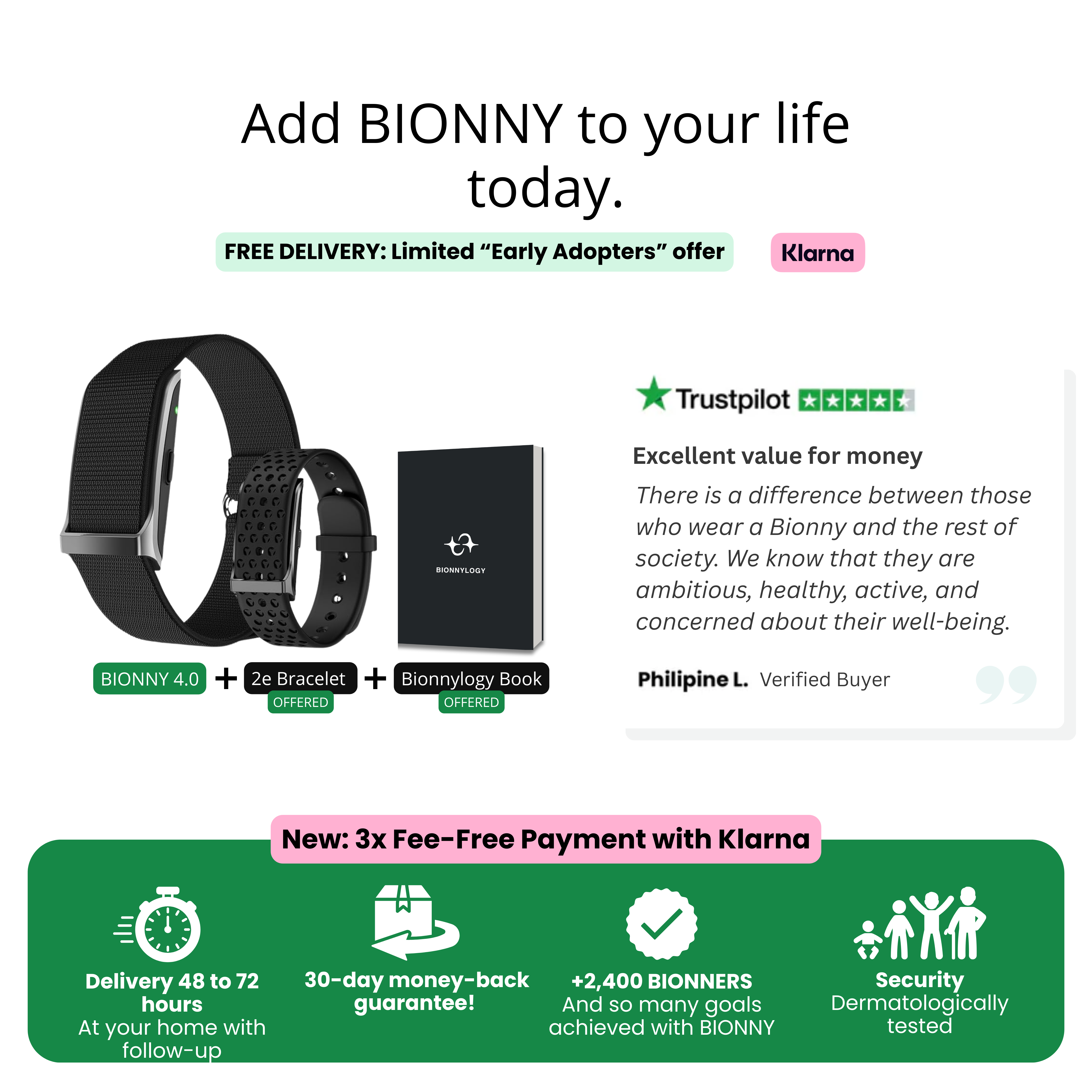 Bionny 4.0 - Le bracelet biométrique de santé qui comprend votre corps mieux que vous.