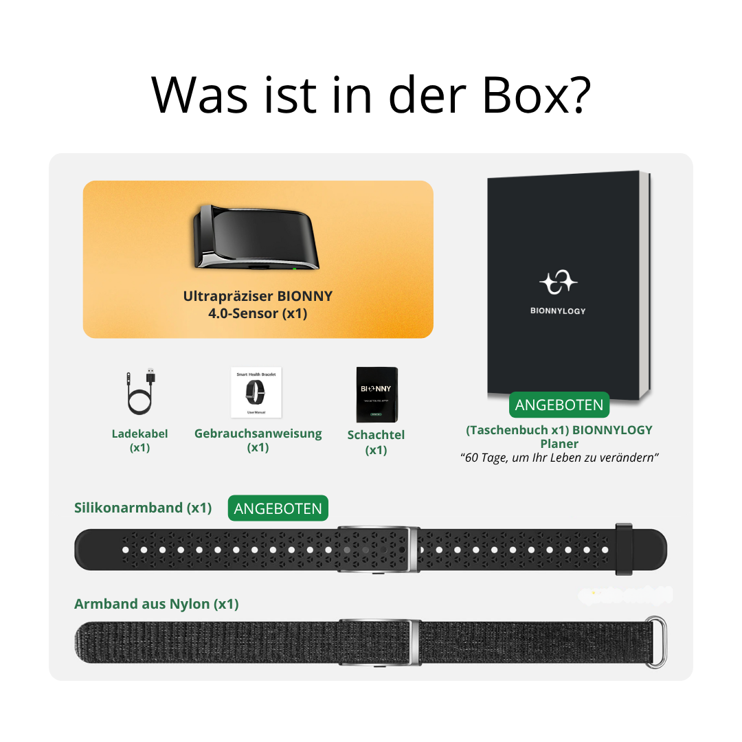 Bionny 4.0 - Le bracelet biométrique de santé qui comprend votre corps mieux que vous.
