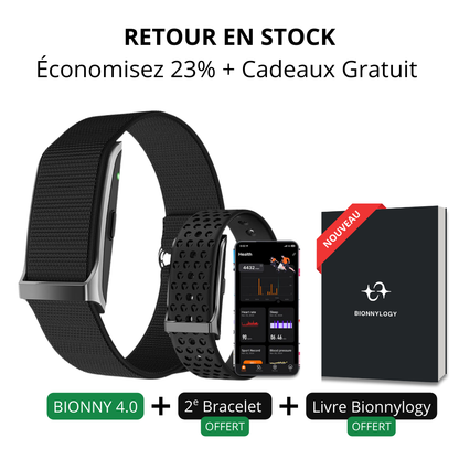 Bionny 4.0 - Le bracelet biométrique de santé qui comprend votre corps mieux que vous.